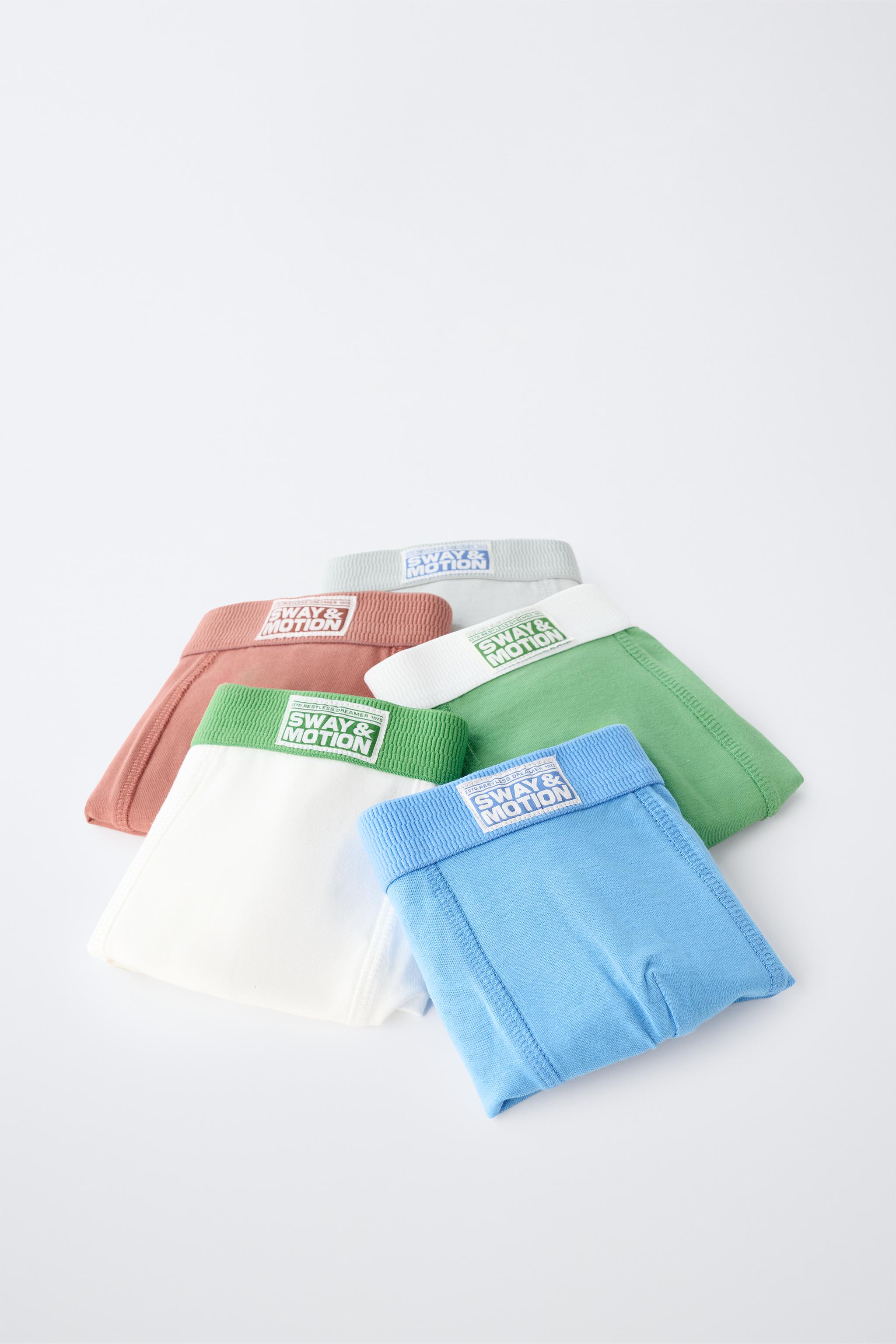 6-14 YEARS / FIVE-PACK OF TAGGED BOXERS